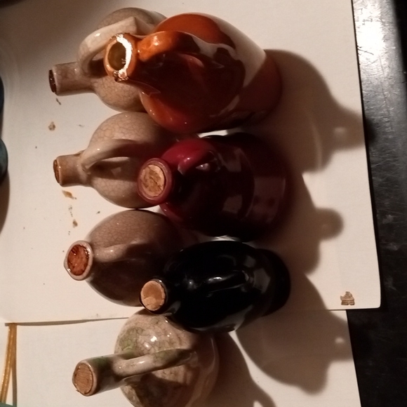 Variety Kitchen Antique Prohibition Empty Liqueur Ceramic Jugs With